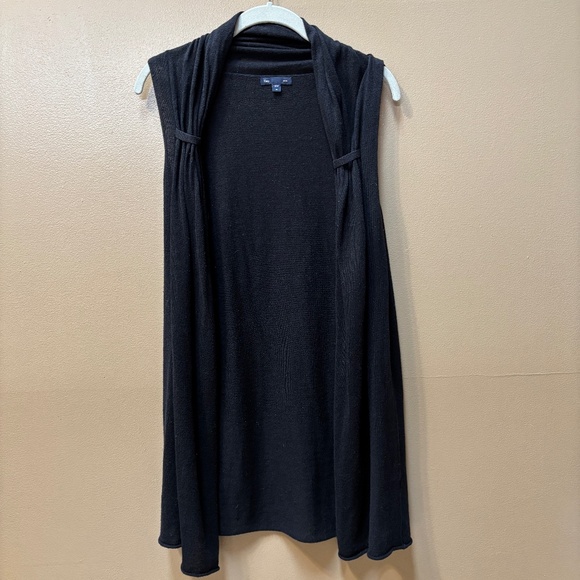 Gap Sleeveless Open Front Black Vest Size M - Picture 1 of 10